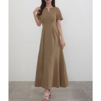 CENEA/セネア CENEA CENEA キーネックタックデザインワンピース/508162520