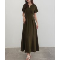 CENEA/セネア CENEA CENEA キーネックタックデザインワンピース/508162520