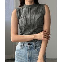 Louere/ルエレ Louere Louere ノースリーブケーブルニット/508162529