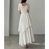 Louere/ルエレ Louere Louere ニットドッキングティアードワンピース/508162534