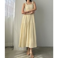 Louere/ルエレ Louere Louere フリルショルダーシャーリングキャミワンピース【一部ペチスカートSET】/508162537