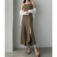 Louere/ルエレ Louere Louere イレヘム深スリットマーメイドキャミワンピース/508162539