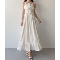 mipiarl/ミピアール mipiarl mipiarl ツイストデザインフレアキャミワンピース/508162554