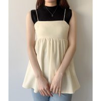 mipiarl/ミピアール mipiarl mipiarl ラインストーンフレアキャミビスチェ/508162562