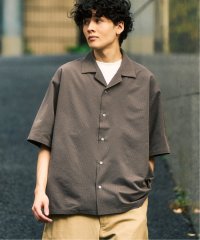 417 EDIFICE/ワイドサッカーオープンカラーシャツ/508162733