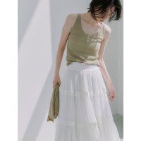 anuans/アニュアンス anuans Italy Linenヘンリーネックニットタンク/508162902