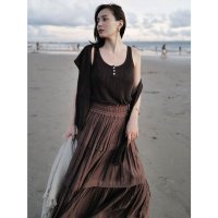 anuans/アニュアンス anuans Italy Linenベーシックニットカーディガン/508162904