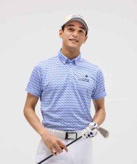 le coq sportif GOLF /【直営店限定】幾何学柄プリント半袖シャツ/508163236