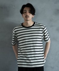 RATTLE TRAP/ジャガードボーダーTシャツ/508163306