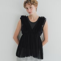 coca/コカ coca チュールVネックトップス/508163336