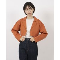 Cheek/チーク Cheek ダンボールニットショートジャケット/508163454