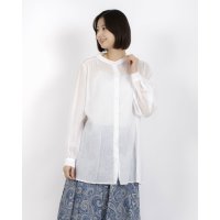 mideu/ミ・デゥー mi・deu・・・ 綿オーガンジーバンドカラーBL/508163474