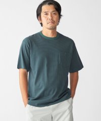 SHIPS MEN/SHIPS: マイクロ ボーダー リンガー Tシャツ/508163536