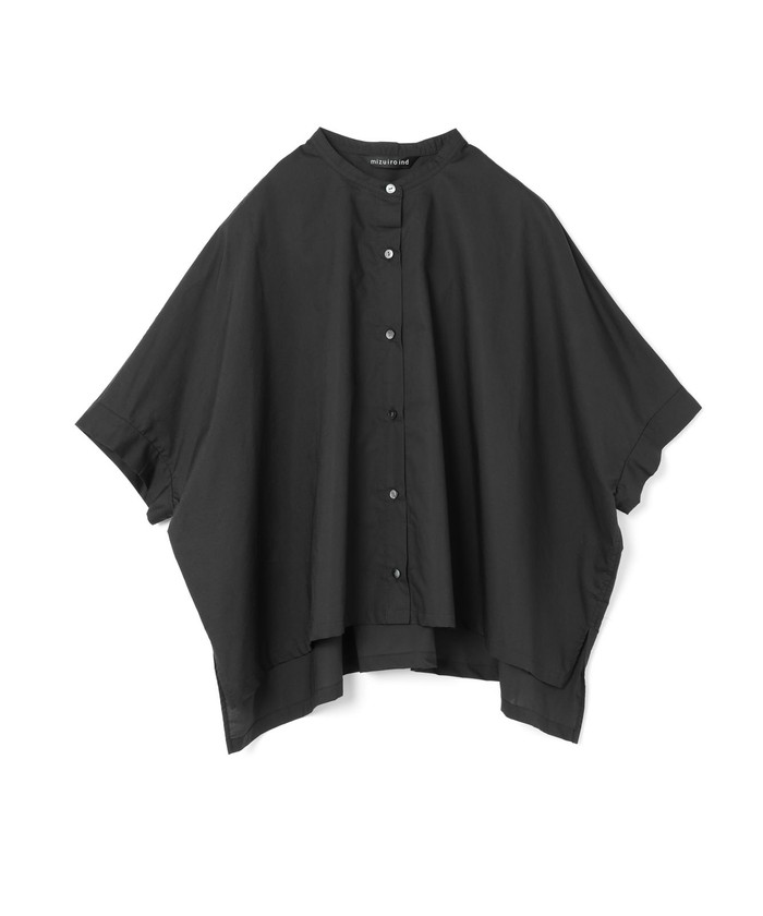 mizuiro ind スタンドカラーワイドシャツ mizuiro-ind(ミズイロインド)スタンドカラーワイドシャツ | 山口