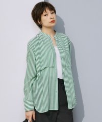 ICB（LARGE SIZE）/【洗える】キュプラローンストライプ シャツ/508163580