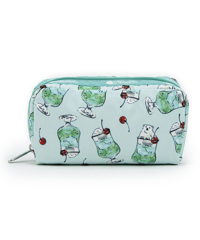 LeSportsac ポーラベアメロンソーダ　ティッシュポーチ RECTANGULAR COSMETICポーラベアメロンソーダ(508140905