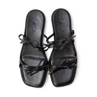 Launa lea/ラウナレア Launa lea 【25SS】 ダブルリボンフラットサンダル(0604)/508154349
