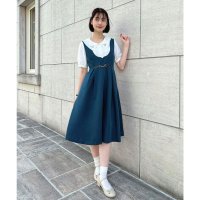 F.i.n.t/フィント F i.n.t チェーンビット使いディープVネックジャンパースカート/508161386