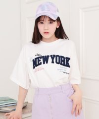 PINK-latte/さがら刺繍ビッグTシャツ/508163664