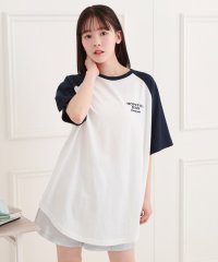 PINK-latte/ワッペン風チュニックTシャツ/508163665
