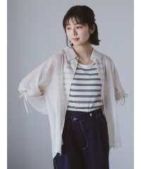 ehka sopo/2WAY袖シアーシャツ/508163876