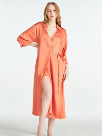 Umbra/アンブラ ANNEBRA Luxe モチーフレースロングガウン/508164105