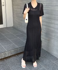 futier land/フューティアランド Futier Land インナーキャミ付きマーメイドポロカラーワンピース/508164201