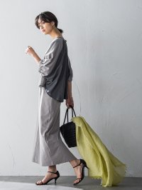 MAYSON GREY/メイソングレイ MAYSON GREY ハーフドルマンスリーブスカートセットアップ≪洗濯機で洗える≫/508164618