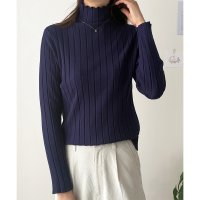 Amulet/アミュレット Amulet ハーフハイネックリブニット レディース トップス 無地 長袖 秋服 冬服 10代 20代 30代 韓国ファッション 韓国 オフィスカ/505077565