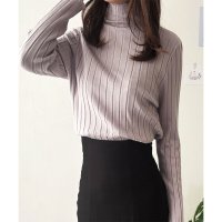 Amulet/アミュレット Amulet ハーフハイネックリブニット レディース トップス 無地 長袖 秋服 冬服 10代 20代 30代 韓国ファッション 韓国 オフィスカ/505077565