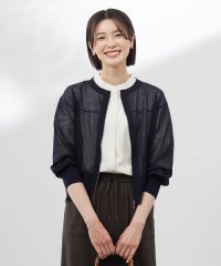 J.PRESS LADIES（LARGE SIZE）/【洗える】SHEER LIGHT ニット ブルゾン/508117235