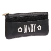 MARY QUANT/マリークワント MARY QUANT メッシュMARYロゴ刺繍 フラットペンケース/508164485