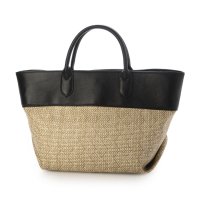 perche/ペルケ perche 雑材風×牛革付属トートバッグ/508165448