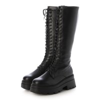 Mafmof/マフモフ Mafmof 【厚底】トラックソールレースアップロングブーツ MF520/508166831