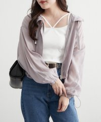 NICE CLAUP/OLIVE des OLIVE OUTLET/【さっと羽織れる軽量アウター】配色ステッチシアーマンパ/508167770