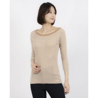 Robert P.Miller/ロバート・ピー・ミラー Robert P. Miller Robert P. Miller Panel－rib Boatneck L/S Tee －BORDER/508170853