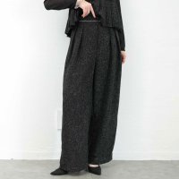 Sawa a la mode/サワアラモード Sawa a la mode 涼やかで上品なサマーツィードタックパンツ/508172396