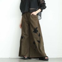 Sawa a la mode/サワアラモード Sawa a la mode 拘りの配色が効くインド手刺繍ワイドパンツ/508172409