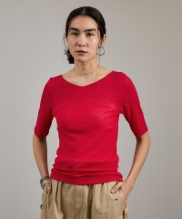 サロン　アダム　エ　ロペ/nu=layerジェントルVネックシアーTシャツ/508174384