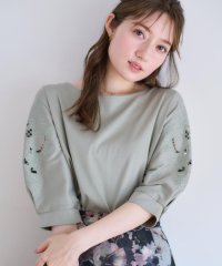 Couture Brooch/【接触冷感・洗える・UV機能付き・二の腕カバー】デイジー＆リボン エンブロドルマントップス/507962946