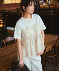 【杏さん着用/WEB&一部店舗限定カラーあり】オーガンジービスチェコンビ カットソー