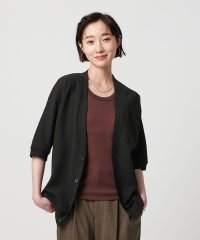 BEAUTY&YOUTH UNITED ARROWS/【WEB限定】グリッド エアーワッフル ハーフスリーブ Vカーディガン/508077447