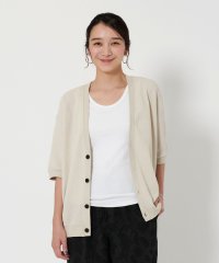 BEAUTY&YOUTH UNITED ARROWS/【WEB限定】グリッド エアーワッフル ハーフスリーブ Vカーディガン/508077447