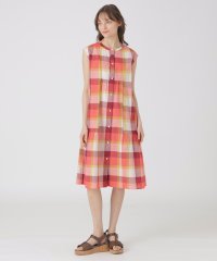 BLUE LABEL CRESTBRIDGE/コットンリネンティアードドレス/508084963