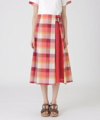 BLUE LABEL CRESTBRIDGE/クレストブリッジチェックサイドベルトフレアスカート/508084981