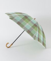BLUE LABEL CRESTBRIDGE/クレストブリッジチェックコットンリネン折り畳み傘/508084995