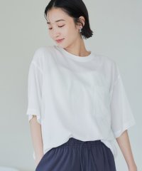 coen/【接触冷感】五分袖Tシャツブラウス/508103375