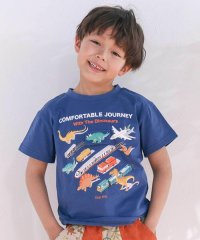 海の生き物恐竜のりもの仕掛けめくる知育フリップTシャツ(80~130cm)