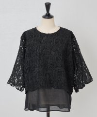 BEARDSLEY/《15 quinze》カットジャガードレイヤードブラウス/508125694