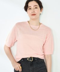 2nd NOLLEY'S/《アンサンブル対応》《手洗い可能》フレンチリネン5分袖プルオーバーニット/508130256